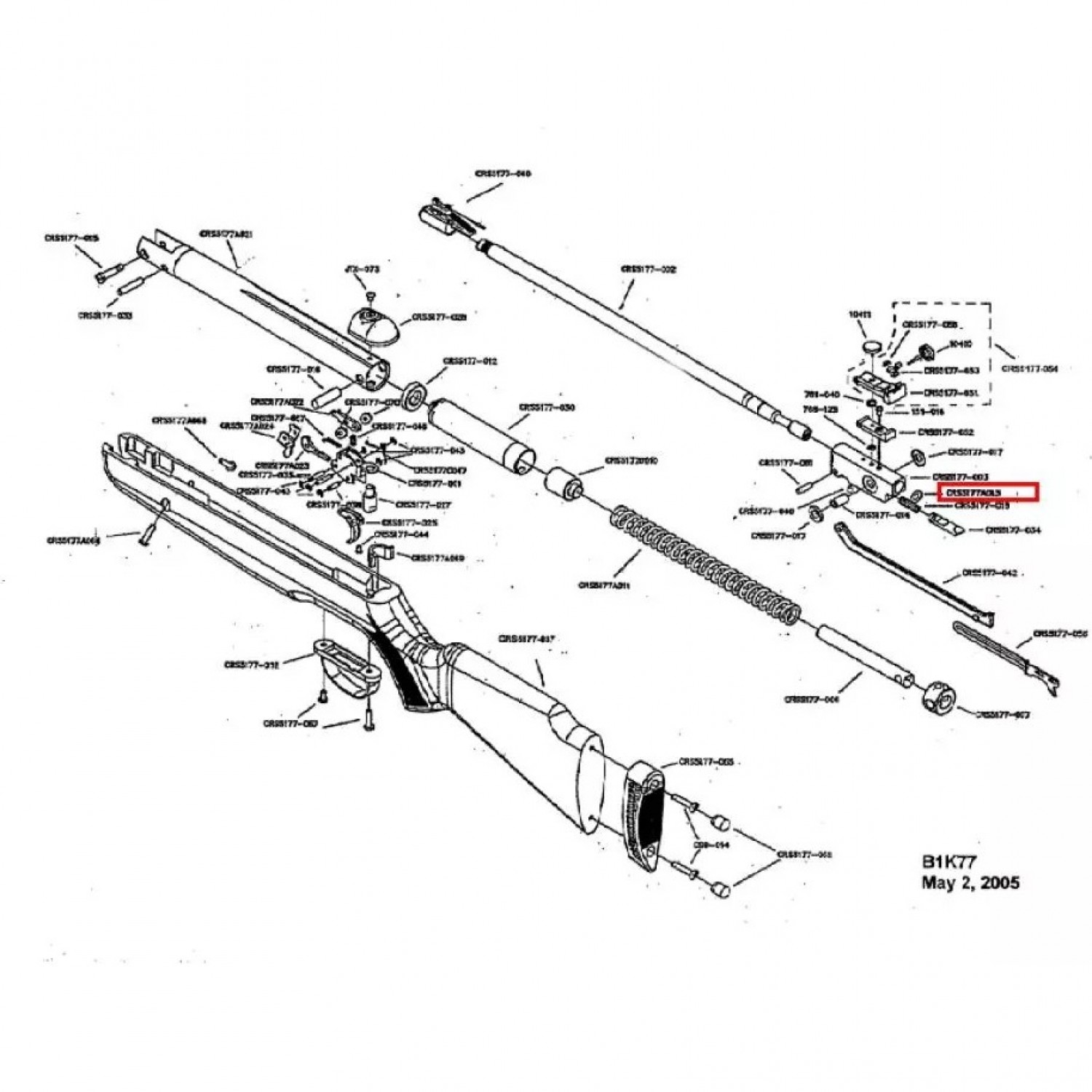 CROSMAN B1K77, R1K77PG CRS5177-033. Купить Зацеп на Официальном Сайте ...